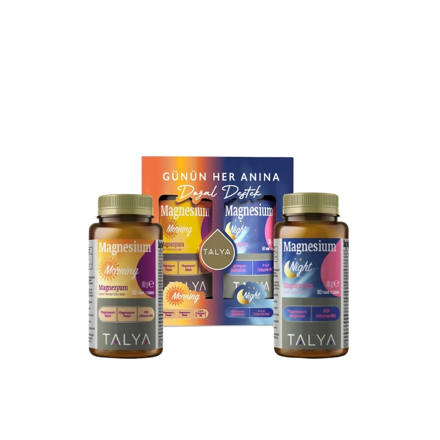 Talya Magnesium Morning & Night Support Set 60 Tablets