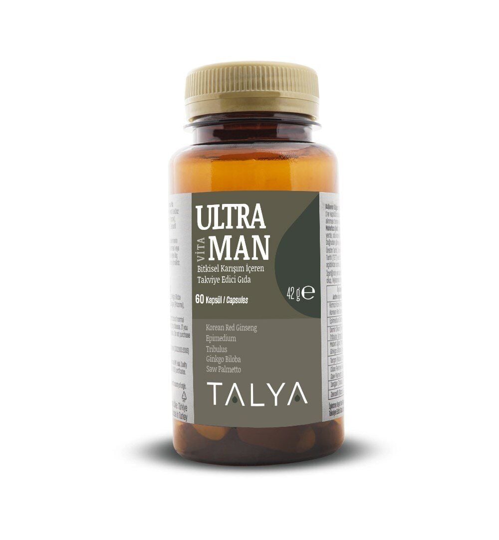 Talya Ultra Man Complex Herbal Support Supplement 60 Capsules
