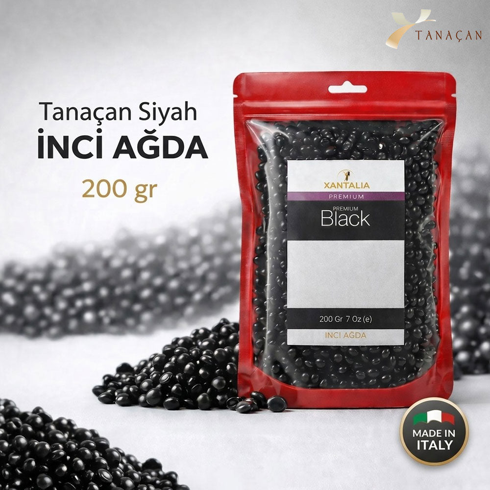 Tanacan Xantalia Peel-Off Black Pearl Wax Beads 200g