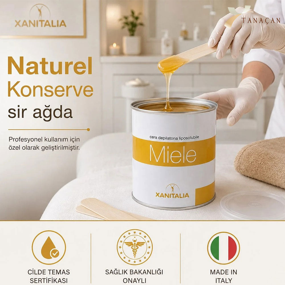 Tanacan Xanitalia Naturel Professional Strip Wax 800 ml