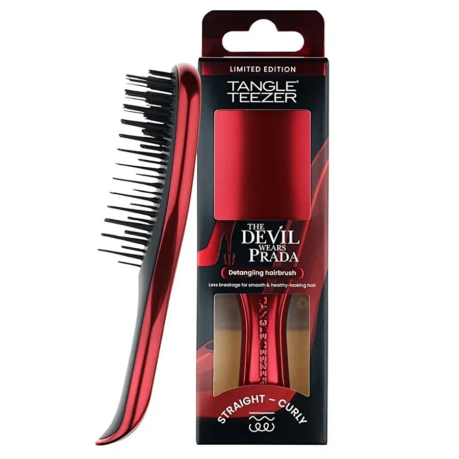 Tangle Teezer The Devil Wears Prada Ultimate Detangler Red Chrome Mini Hairbrush