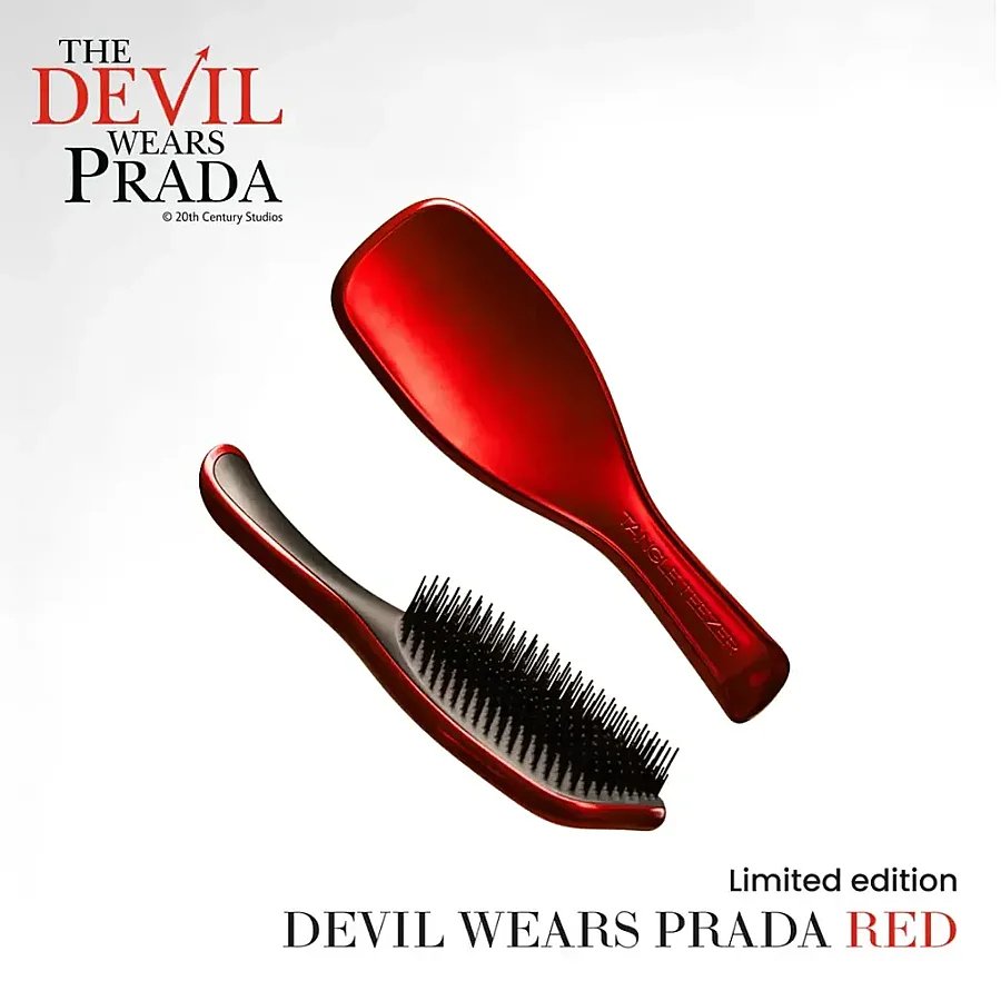 Tangle Teezer The Devil Wears Prada Ultimate Detangler Red Chrome Mini Hairbrush