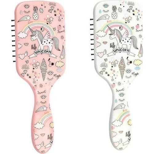 Lionesse Unicorn Square Hair Brush for Gentle Detangling 1 pc