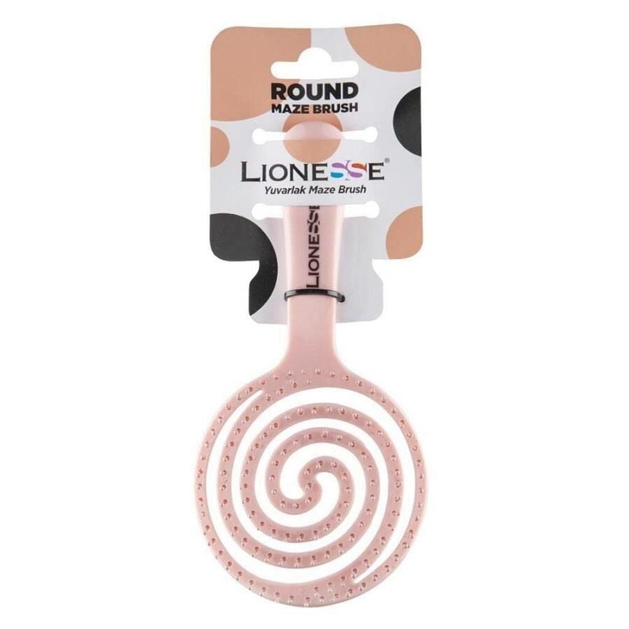 Lionesse Pink Oval Hair Brush for Smooth Styling