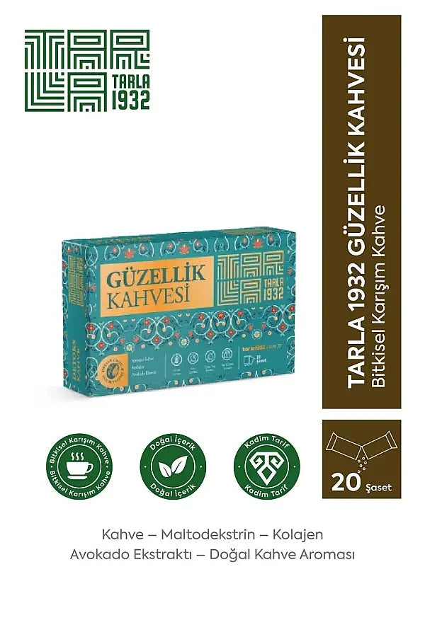 Tarla 1932 Beauty Coffee with Collagen & Avocado 20 Sachets