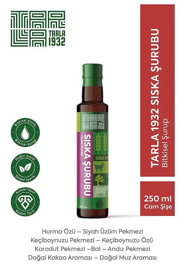 Tarla 1932 Siska Syrup Natural Sweetener 250 ml