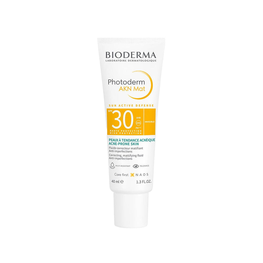 Bioderma Photoderm AKN MAT SPF 30+ Sunscreen: Oil-Free Protection for Oily & Acne-Prone Skin - Mattifying & Non-Comedogenic Bioderma SPF 30+ Sunscreen: Oil-Free & Mattifying for Acne-Prone Skin sunscreen for oily skin, sunscreen for acne prone skin, mattifying sunscreen, SPF 30 sunscreen, Bioderma sunscreen, oil free sunscreen, non comedogenic sunscreen, sun protection for oily skin, oily skin sunscreen, acne prone skin sunscreen, mattifying effect, sun protection, non-comedogenic, lightweight sunscreen, da