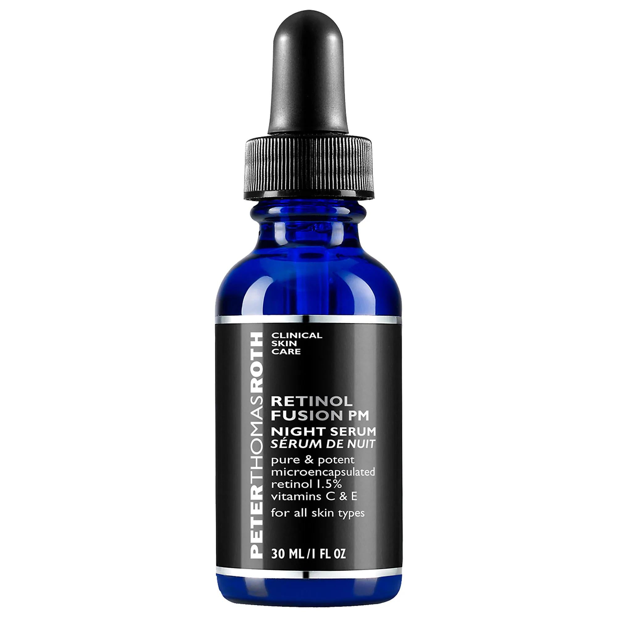 Retinol Fusion PM: 1.5% Time-Released Retinol Serum for Fine Lines, Wrinkles, &amp; Radiance | Non-Irritating Anti-Aging Night Serum with Vitamins C &amp; E, Squalane Retinol Fusion PM: Time-Released Retinol Serum | Anti-Aging retinol serum, anti-aging serum, fine lines wrinkles treatment, time-released retinol, non-irritating retinol serum, skin radiance serum, vitamin C retinol serum, squalane serum, night serum for aging skin, retinol, anti-aging, fine lines, wrinkles, time-release, non-irritating, skin radiance