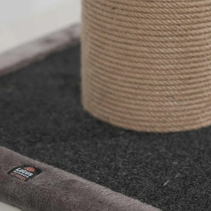 Lotus Pet Design Single Grey Cat Scratching Post 96cm