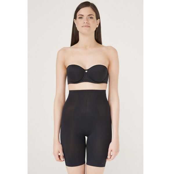Ten 112080 Long Body Shaper Corset in Black