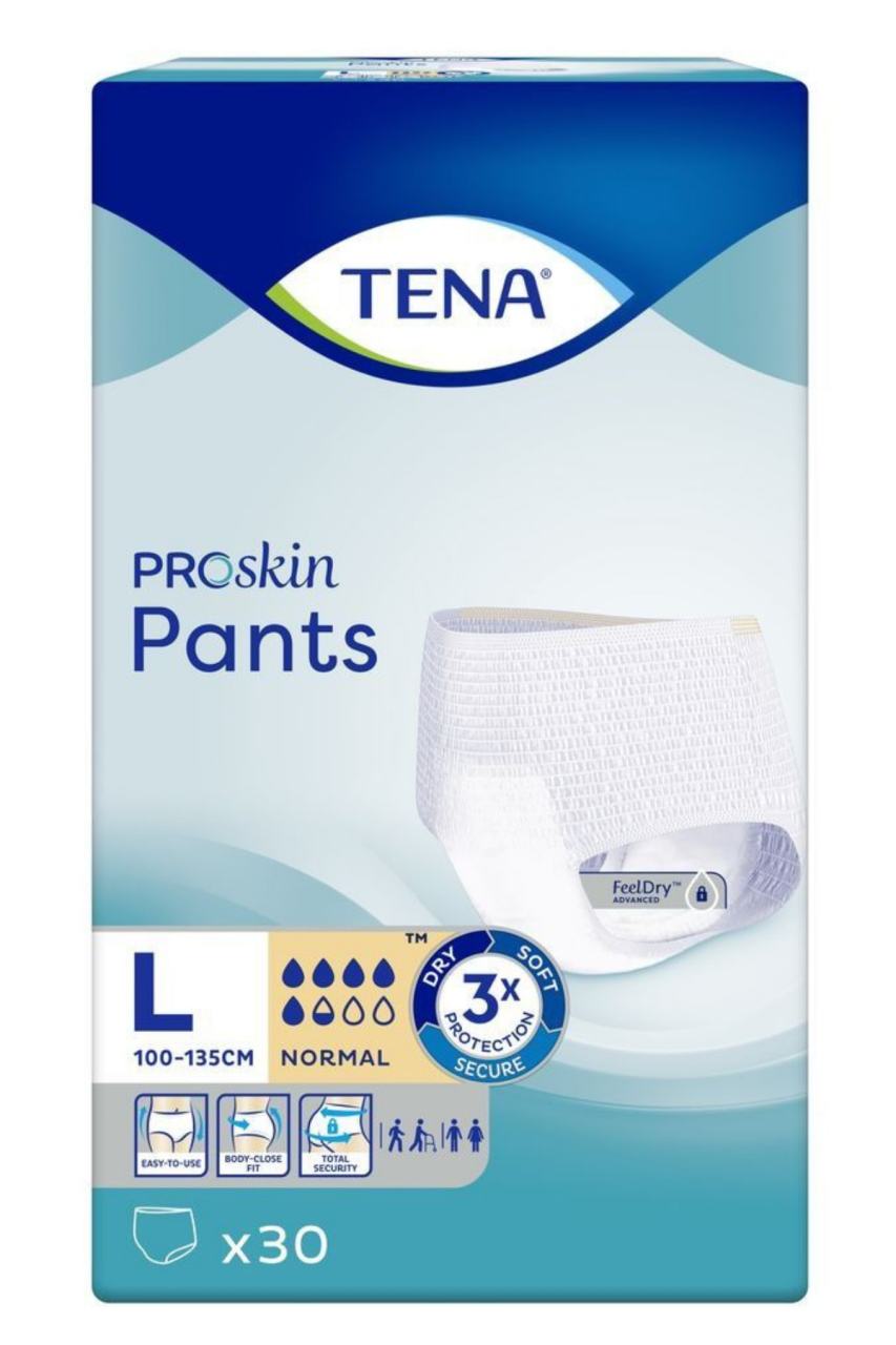 Tena Pant Normal 5.5 Drops Absorbent Underwear Large 10 Count