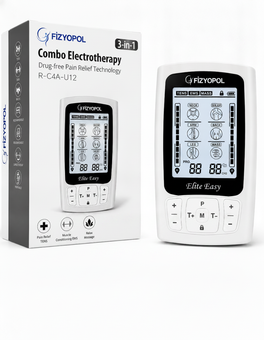 Fizyopol R-C4A Digital TENS EMS Massage Device 2-Channel