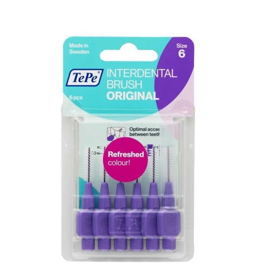 TePe Interdental Brush Original Purple 1.1mm 6 Pack