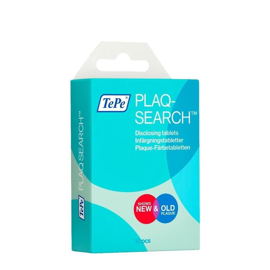 Tepe Plaqsearch Plaque Indicator Tablets for Oral Care 10 Count