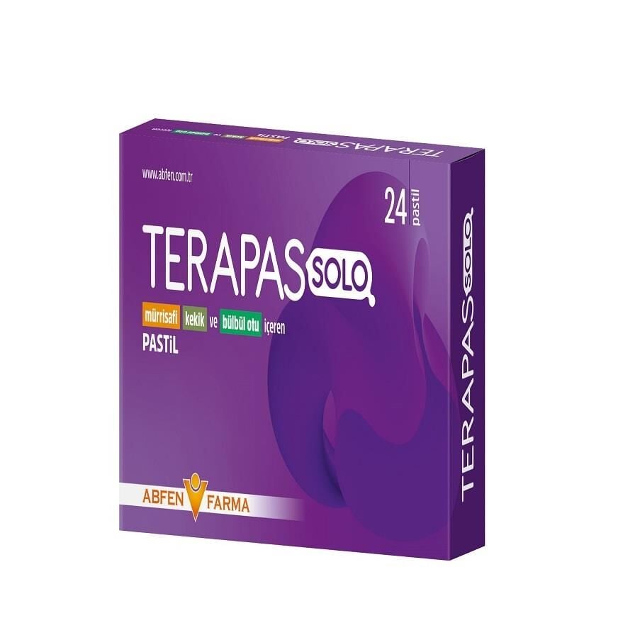 Abfen Farma Terapas Solo Herbal Throat Lozenges 24 Count