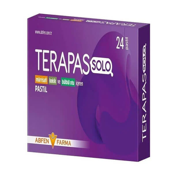 Abfen Farma Terapas Solo Herbal Throat Lozenges 24 Count