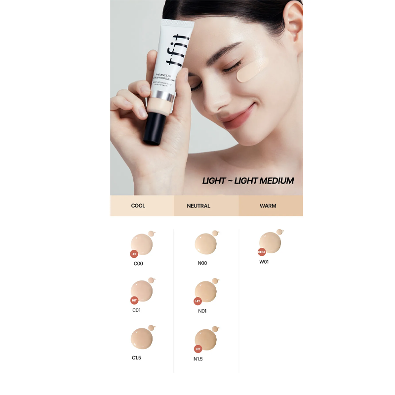 TFIT Radiance Fit Serum Foundation W04 Buff 30g