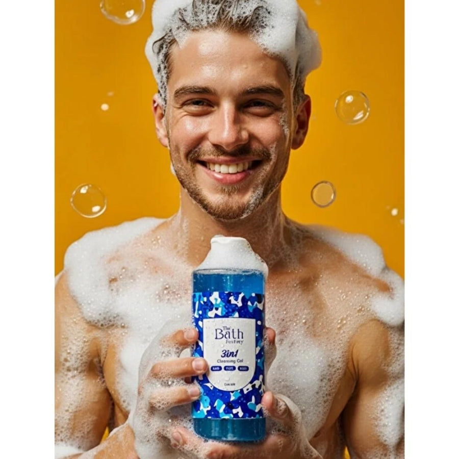 The Bath Factory 3-in-1 Men's Hair Face & Body Wash 400 ml
