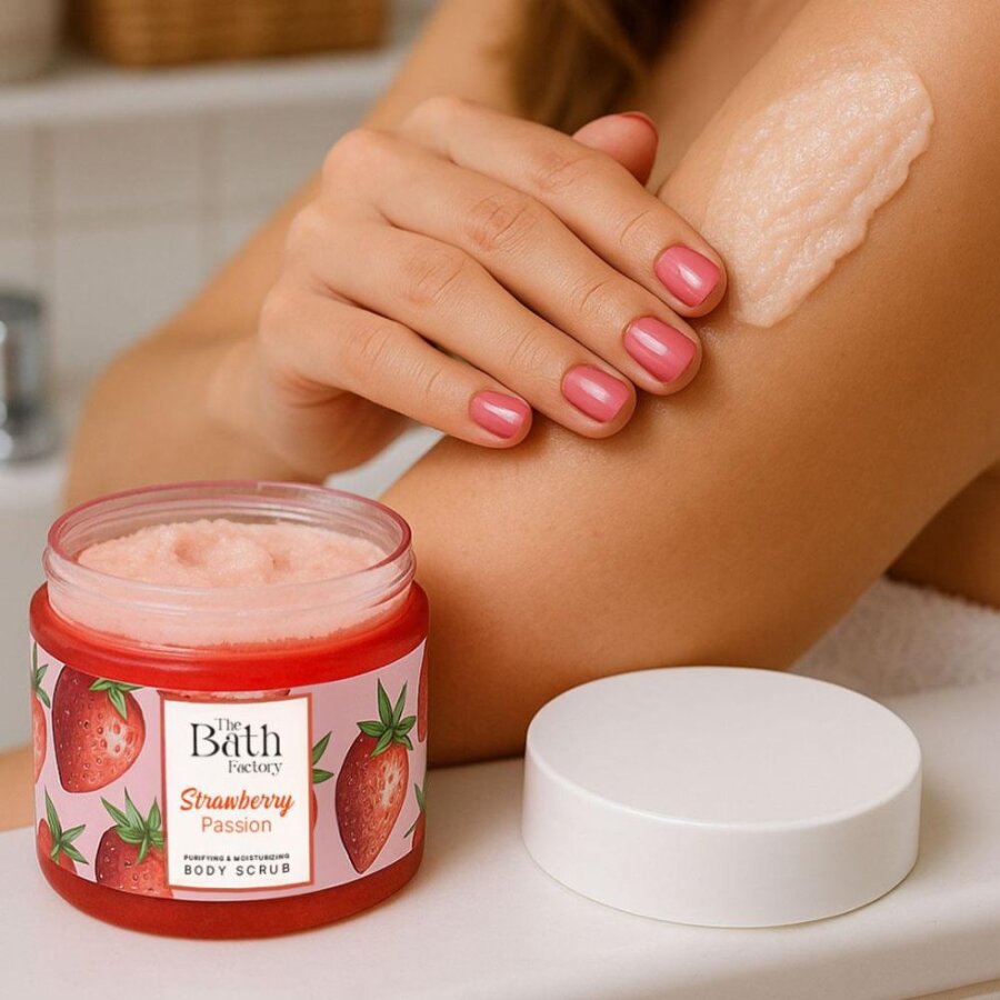 The Bath Factory Strawberry Passion Body Scrub 300g