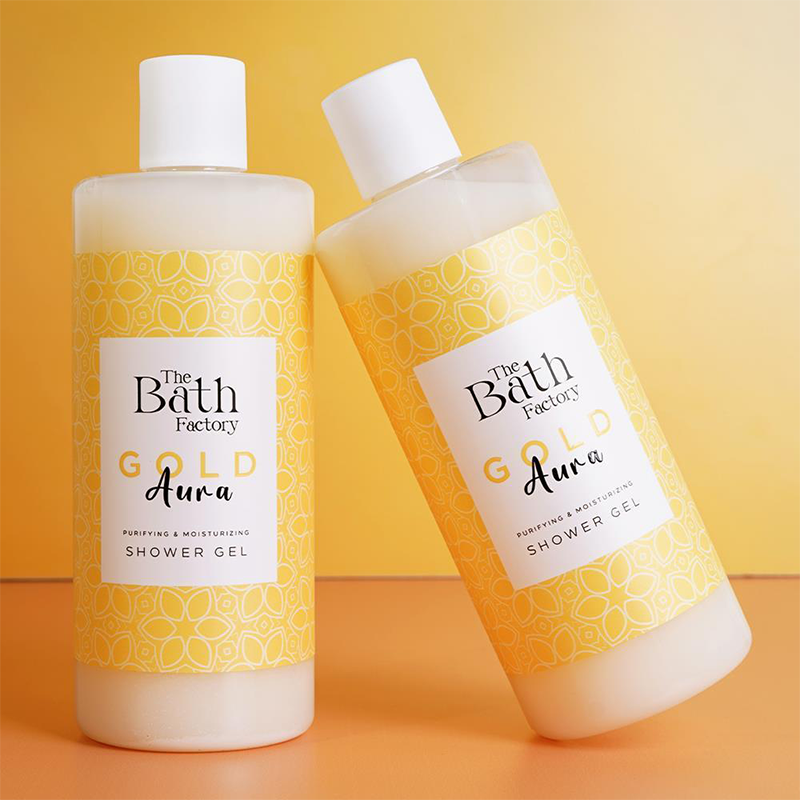 The Bath Factory Gold Aura Shower Gel for Glowing Skin 400 ml
