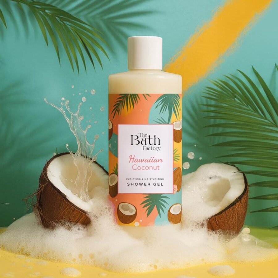 The Bath Factory Hawaiian Coconut Shower Gel for Soft Skin 400ml