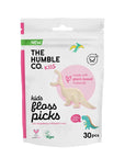 Humble Brush Kids Strawberry Floss Picks 30 Count