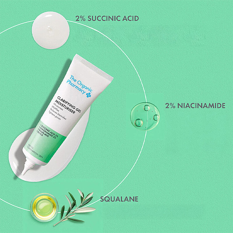 The Organic Pharmacy Clarifying Gel Moisturiser for Oily Skin 40ml