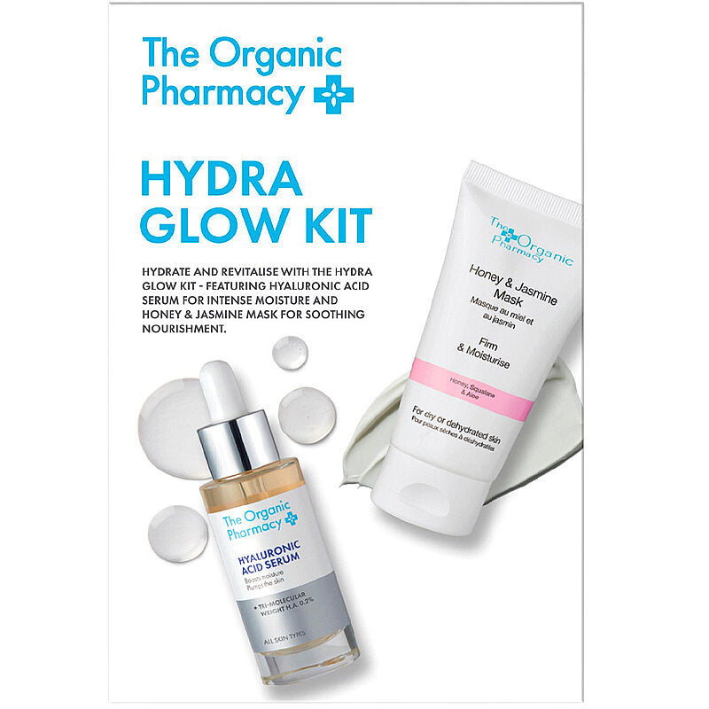 The Organic Pharmacy Hydra Glow Kit Hydrating Skincare Set 2 Pieces