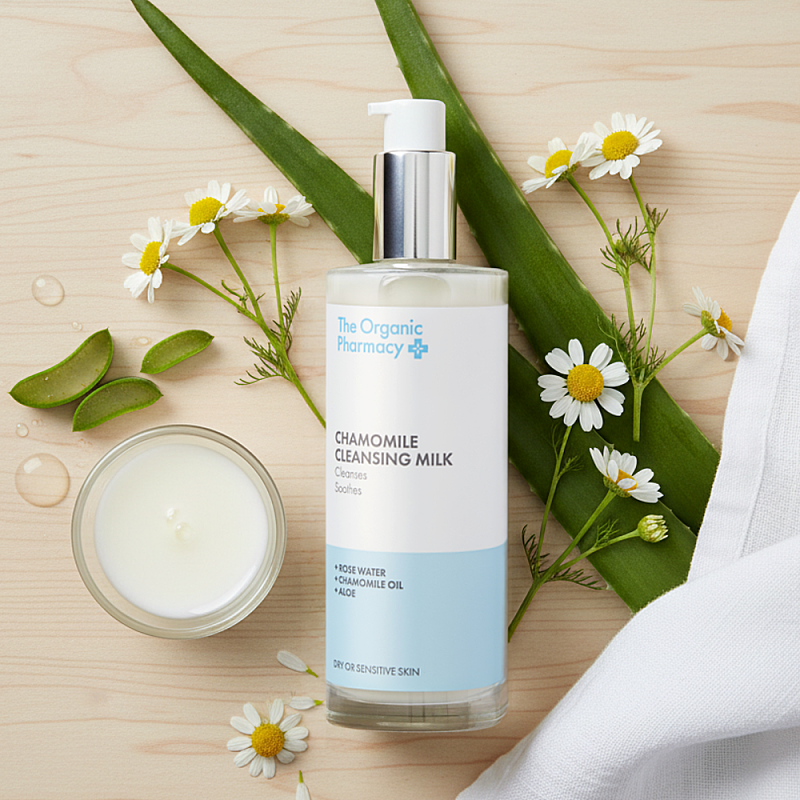 The Organic Pharmacy Rose & Chamomile Cleansing Milk 100ml
