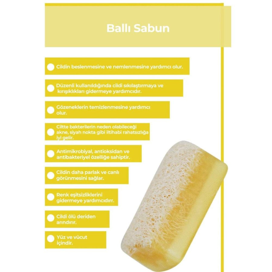The Touch By Seda Altin Honey Soap with Natural Pumpkin Fiber