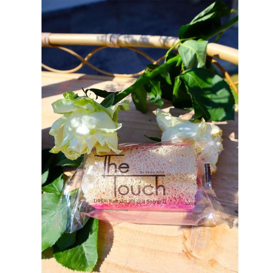 The Touch By Seda Altin Natural Pumpkin Fiber Rose Soap 120g