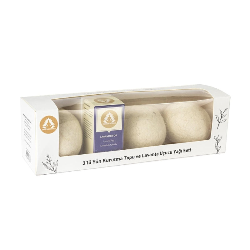Therapium Naturalis Wool Dryer Balls with Lavender Oil 3 Count