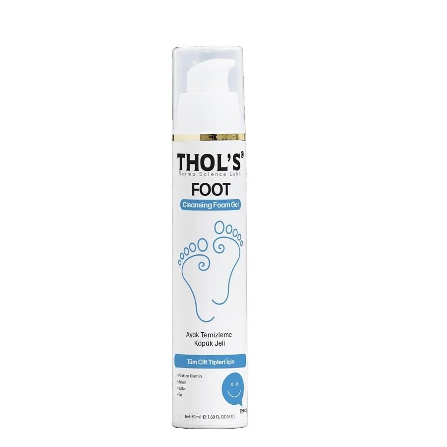 Thols Foot Cleansing Foam Gel for All Skin Types 50ml