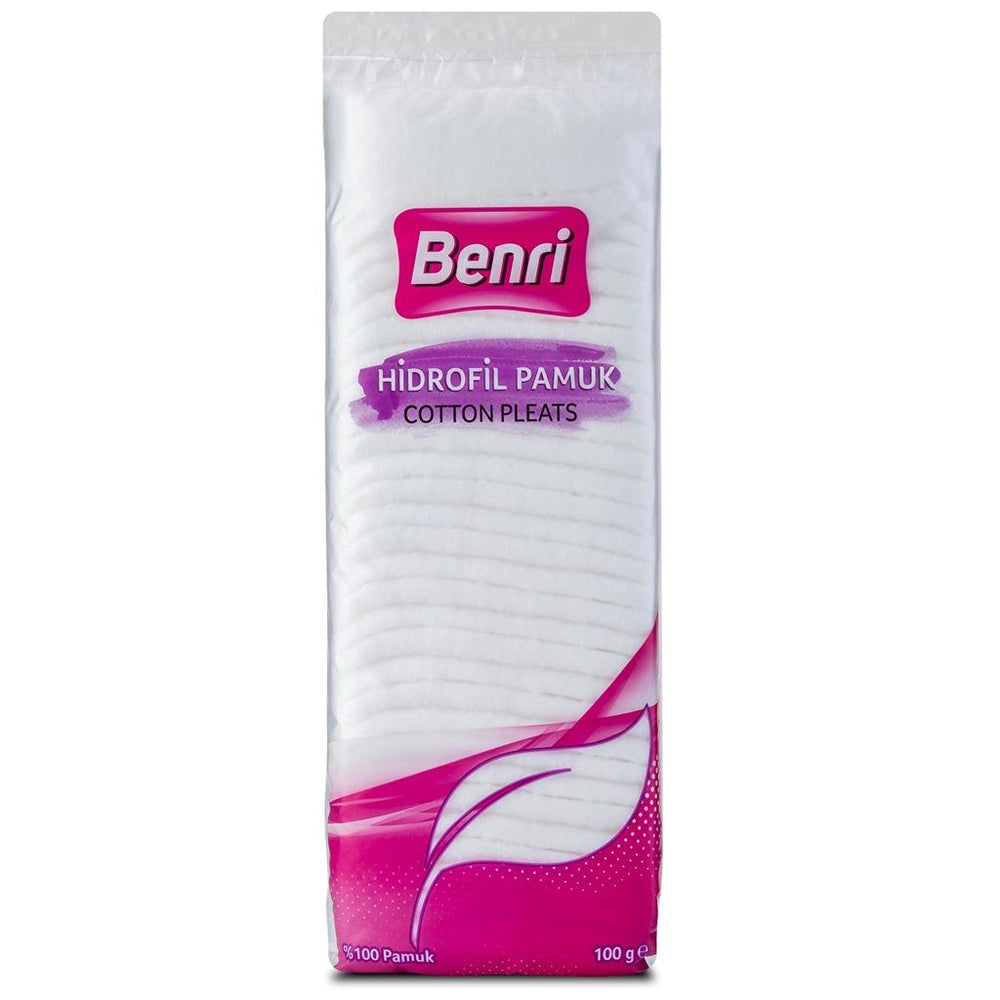 Benri Hydrophilic Cotton Wool for Gentle Cleansing 100g
