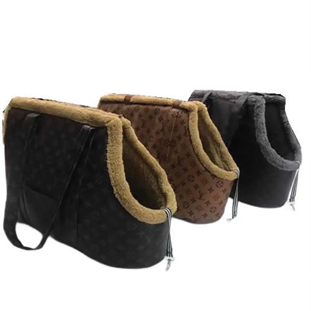 Tiny Pati LV Pet Carrier Bag Stylish Travel Tote 20x45x33 cm