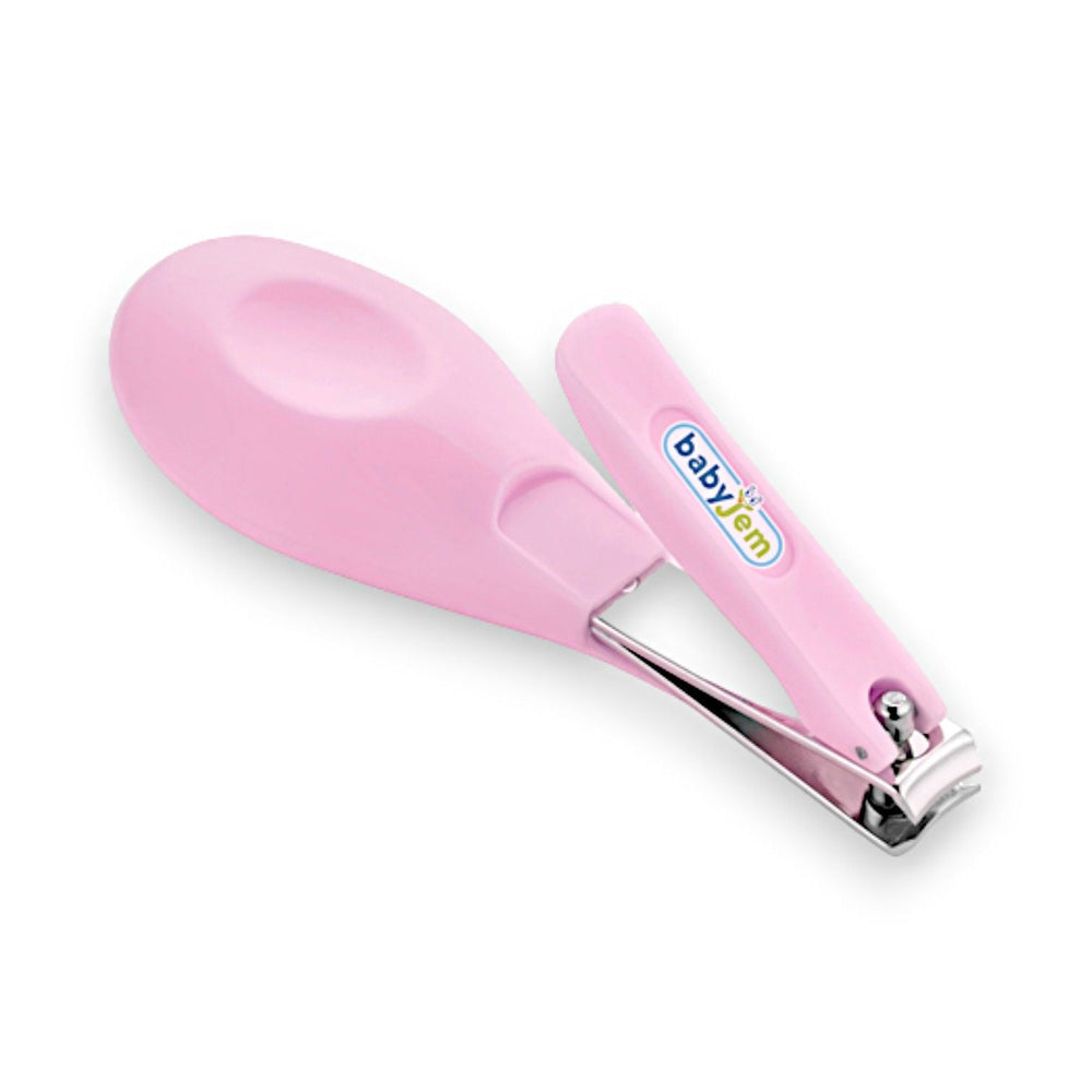 Babyjem Baby Nail Clippers with Curved Blades Pink 1 Count