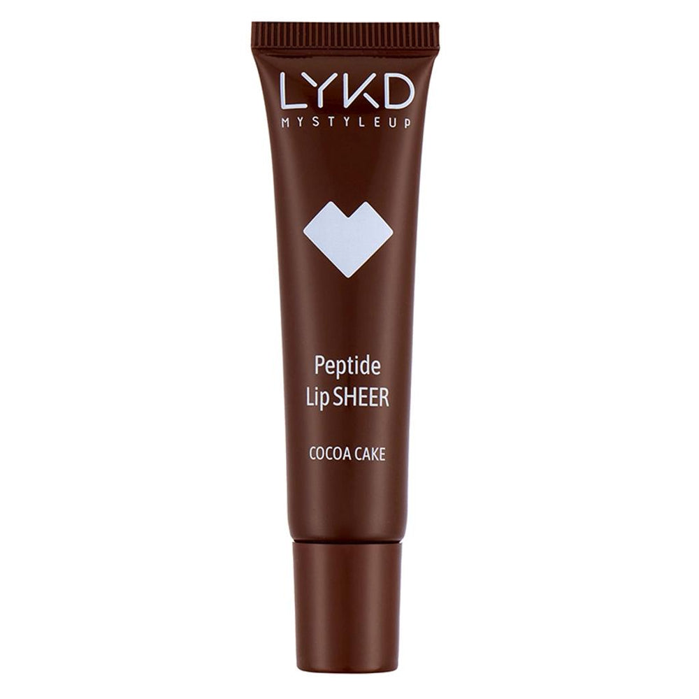 LYKD Peptide Lip Sheer Gloss 199 Cocoa Cake for Hydrated Lips