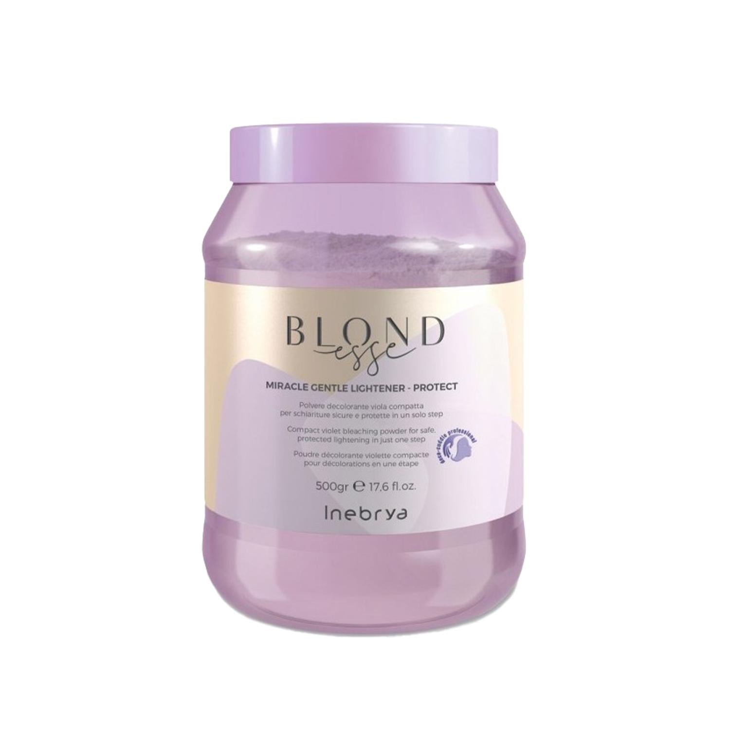 Inebrya Blondesse Miracle Gentle Lightener - Gentle Hair Lightening & Protection, 500g Inebrya Gentle Hair Lightener for Blond Hair hair lightener, gentle hair lightener, protective hair lightener, Inebrya Blondesse, blond hair care, professional hair care products, hair lightening solution, gentle lightening formula, protective hair care, 500g hair lightener