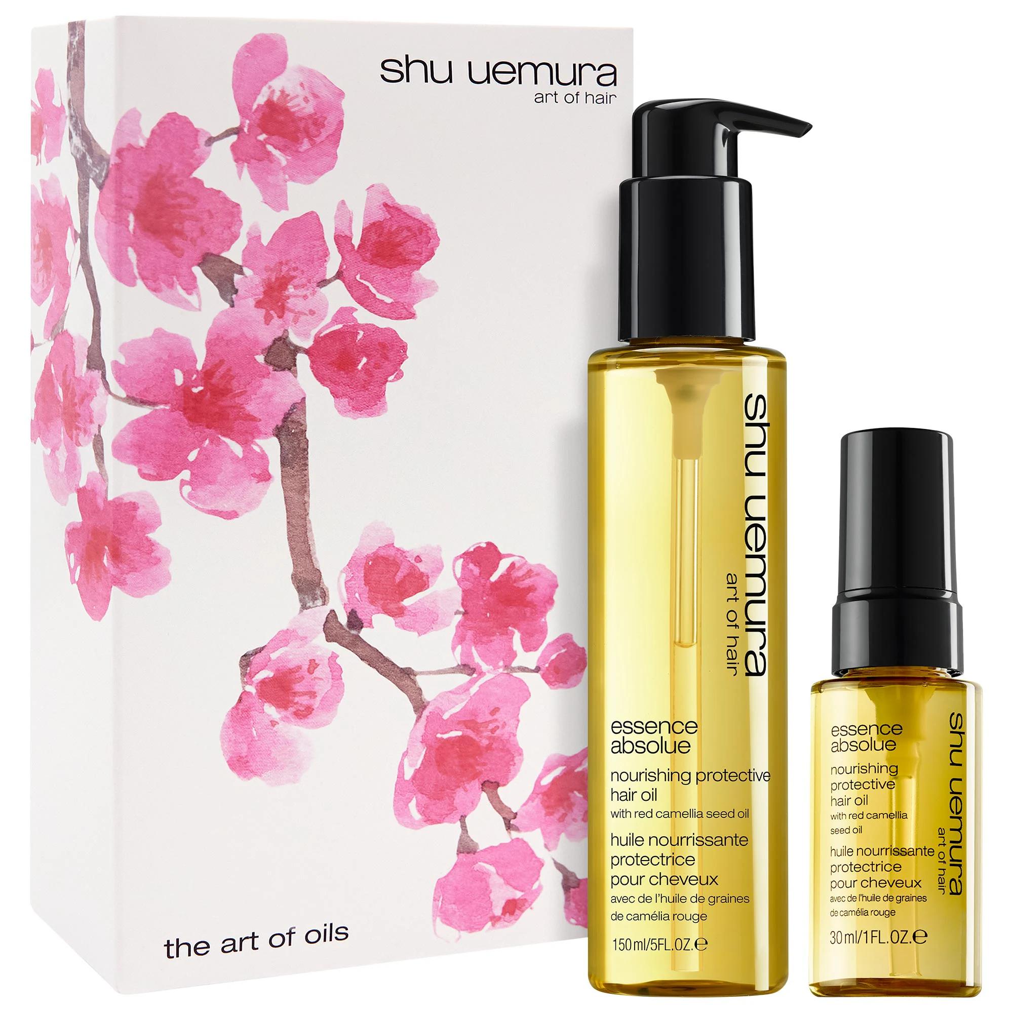 Shiseido Art of Oils Hair Oil Set: Japanese Camellia Oil for Frizz Control, Heat & UV Protection, and Enhanced Shine Shiseido Hair Oil Set: Frizz Control, Heat & UV Protection hair oil, frizz control, heat protection hair, shine enhancing oil, UV protection hair oil, Japanese camellia oil, nourishing hair oil, hair breakage treatment, hair hydration, hair oil set, hair, hair care, value set, gift set, frizz, heat protection, shine, Japanese Red Camellia Oil, UV damage, lightweight, rapidly absorbing, hair n