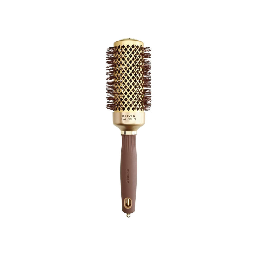 Olivia Garden Expert Blowout Shine Hair Brush: Wavy Bristles for Ultimate Shine & Volume - Professional Hair Styling at Home Olivia Garden Hair Brush: Blowout & Shine - Professional Styling Olivia Garden hair brush, blowout brush, shine enhancing hair brush, wavy bristle brush, hair styling brush, professional hair brush, hair brush for blow drying, gold hair brush, hairbrush, hair styling, shine, volume, frizz control, blowout, wavy bristles, gold hair brush, brown hair brush, hair care, beauty, salon qual