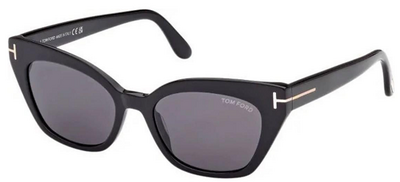 Tom Ford 1031 01A Classic Black Square Sunglasses 52mm