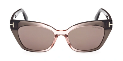 Tom Ford 1031 20J Grey-Pink Square Sunglasses 52mm