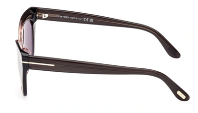 Tom Ford 1031 20J Grey-Pink Square Sunglasses 52mm