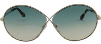 Tom Ford FT0564 28P Oversized Sunglasses with Blue Lenses 64mm