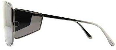 Tom Ford 708 08A Gunmetal Oversized Sunglasses 72mm