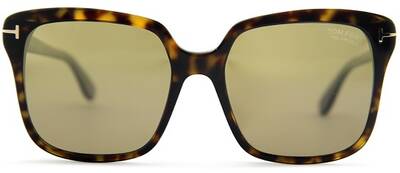 Tom Ford 788 52H Polarized Square Sunglasses in Brown