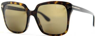 Tom Ford 788 52H Polarized Square Sunglasses in Brown