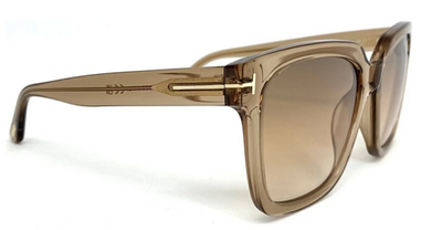 Tom Ford 952 45G Sunglasses - Coffee Clear Bone Gradient Frame