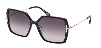 Tom Ford TF 1039 01B Black Gradient Square Sunglasses