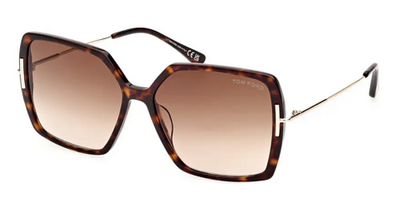 Tom Ford TF 1039 52F Brown Bone Square Sunglasses 59mm
